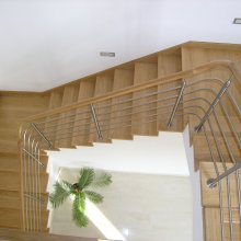 Dubove kombinovane schody - obklad