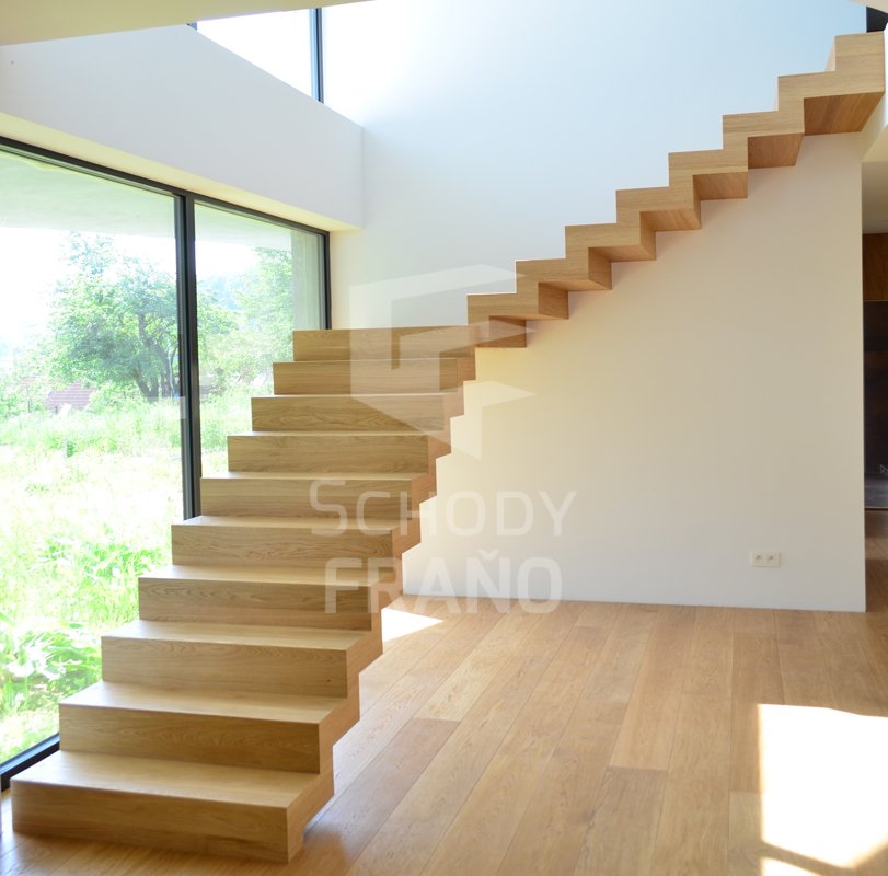 Aj vy možete mať takéto schody, ak sa rozhodnete pre túto zaujímavú konštrukciu.